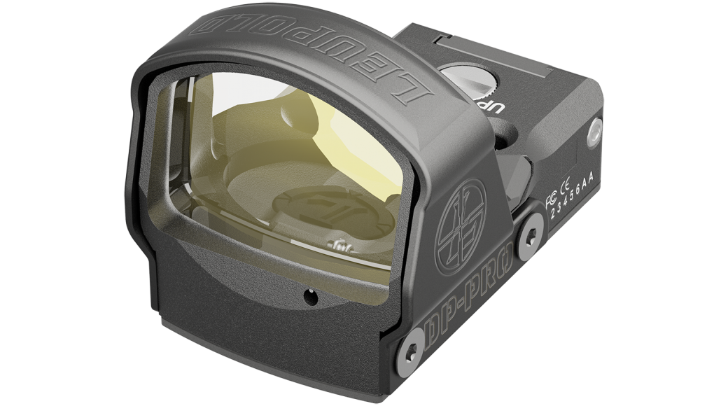 Leupold DeltaPoint Pro 6 MOA sight showcasing a wide field of view for competitive shooting and personal defense.
